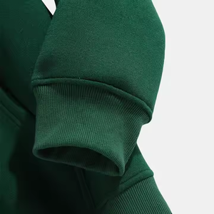 Sudadera con Capucha Verde para Hombre, Corte Regular, Color Sólido, Diseño Casual con Bolsillos, Manga Regular, Tejido de Punto, Ropa de Otoño 2027 - Product Image 4