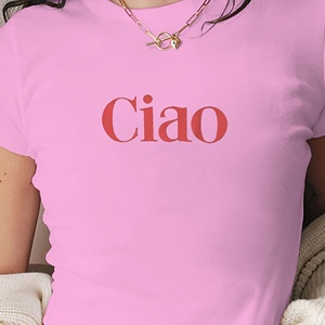 เสื้อยืดสั้นแฟชั่นผู้หญิง Ciao - Product Image 2