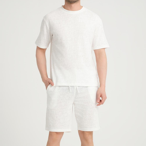Best Top Quality Customize Short-sleeved T-shirt Men's Casual <b>Pants</b> Suit Couple Thin Men's Summer 2026 Sports Two-piece Set - Product Image 1