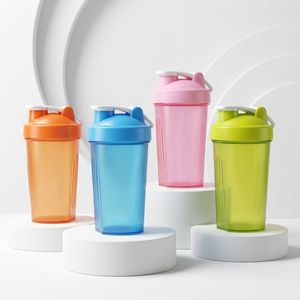 Protein <b>Shaker</b> Bottle Round HDPE 400ml Colorful Plastic <b>Shaker</b> <b>Cup</b> with Flip Lid for Sports Nutrition Vietnam Manufacturer - Product Image 1