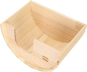 Casa de madera hecha a mano al por mayor para hámster, refugio para animales pequeños, jaula para cobayas y hámsteres enanos, hogar y refugio. - Product Image 6