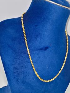 Cadena Bahubali de Oro Sólido de 22K, Clásica para Bodas y Fiestas, para Hombres y Mujeres, Collar de Eslabones para Uso Diario, Joyería Fina Unisex, Regalo - Product Image 3