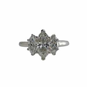 2.30 CT Lab Grown Marquise Cut <b>Diamond</b> <b>Ring</b> in 18K Gold | IGI Certified Luxury Engagement <b>Ring</b> | Elegant Bridal Jewelry - Product Image 5