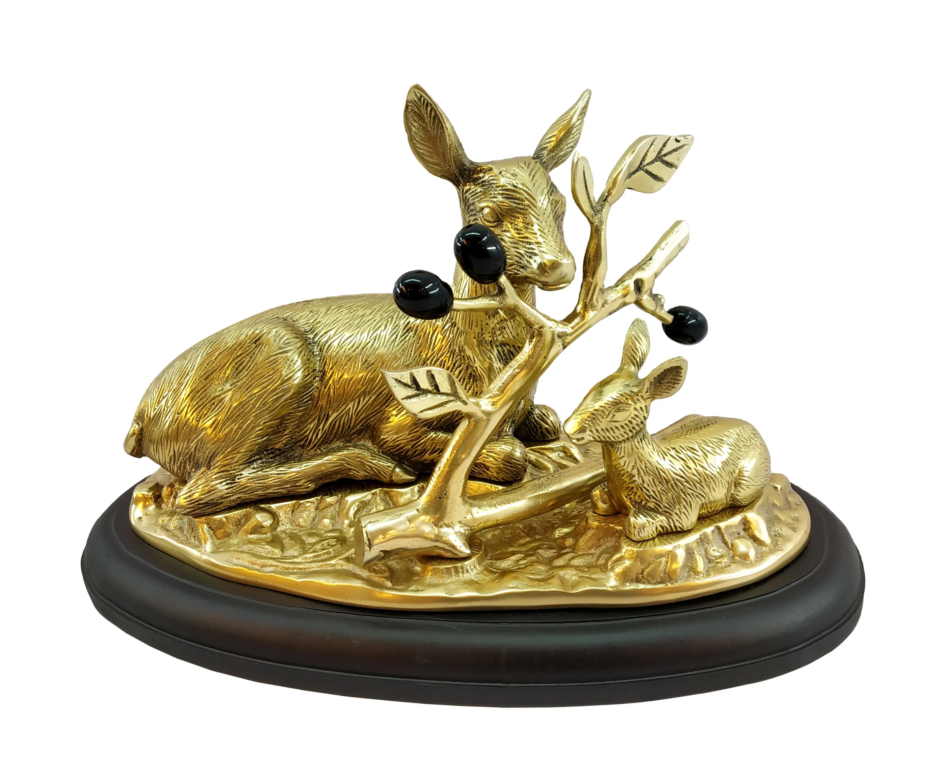 Deer Family Statue Animal Statues Handicraft Manufacturers Figurine Sculpture in Metal Luxury Gift in Home Decor in Indian India