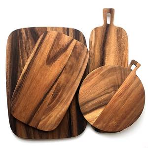 Eco-Friendly <b>Wooden</b> Food Preparation Board <b>Wooden</b> Chopping Board Rectangle Shape Natural Wood Grain Anti Slip Kitchen Use <b>Block</b> - Product Image 3