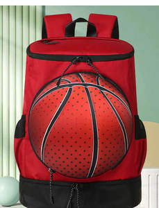 Wholesale Multi-Functional Soft <b>Foldable</b> Large Capacity Football Basketball <b>Backpack</b> Zipper Closure Sports Training Equipment - Product Image 4