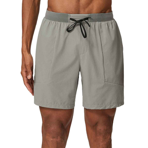 Shorts de plage pour hommes en nylon et élasthanne, séchage rapide, respirants, noirs, pour la gym et la plage - Vente flash - Product Image 5