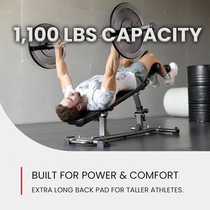 Sit Up and Flat <b>Weight</b> <b>Bench</b>. Adjustable Fitness Equipment and Exercise <b>Bench</b> for Abs, Crunches, and Strength Training - Product Image 5