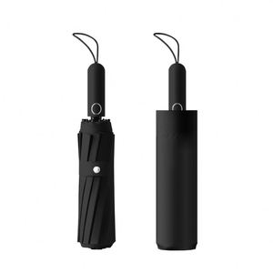 Superior Modern Pongee 12K 60Ribs <b>Windproof</b> Automatic <b>Umbrella</b> UV Protection Three Fold for Business Gifts - Product Image 1