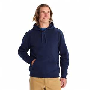 Sweat-shirt à capuche bleu marine pour homme, décontracté, uni, à manches longues, avec poche kangourou - Product Image 1