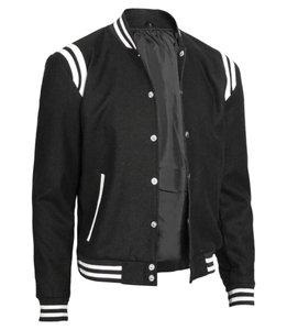 Chaqueta de Béisbol Urbana Varsity con Parches Bordados Personalizados, Fabricante de Ropa al Por Mayor, Chaqueta Varsity Premium para Hombre - Product Image 4