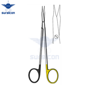 Ciseaux Reynolds 11 cm / 4-1/4 pouces, lame droite et coudée, lame dentelée, ciseaux chirurgicaux Super Cut TC pour une coupe de précision - Product Image 2