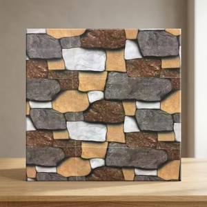 Carrelage mural et de sol en céramique effet pierre 3D personnalisé, couleurs vives, 300x600mm, 30x60cm, 12x24 pouces, pour habillage mural, carrelage en porcelaine, autocollant mural - Product Image 2