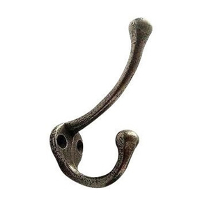 Ce crochet mural simple pour robe et manteau, en laiton antique robuste et décoratif, offre une durabilité fonctionnelle pour votre maison. - Product Image 2