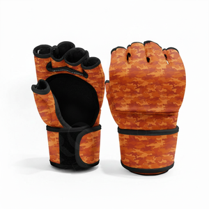 Guantes de Sparring MMA Personalizados con Estampado de Camuflaje, Guantes de Boxeo de Medio Dedo con Logotipo Personalizado para Entrenamiento y Protección en el Gimnasio - Product Image 4