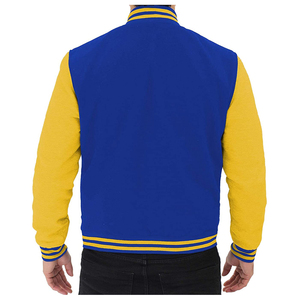 OEM Custom Logo Embroidery Patch Printed Men's Casual <b>Baseball</b> <b>Bomber</b> <b>Jacket</b> Breathable Varsity Sports Letterman <b>Jacket</b> - Product Image 3