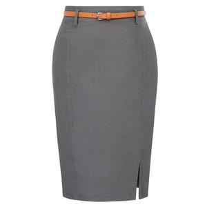 Minifalda vaquera vintage sexy para mujer, casual, con abertura, cintura regular, estilo trompeta sirena, transpirable - Product Image 4