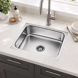Stainless Steel Kitchen Sink Single Bowl 304 Grade Undermounted Sink Rectangular Basin - Product Image 3
