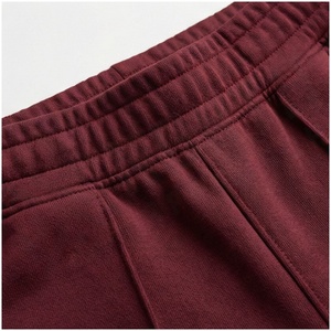 <b>Women</b> 100% Cotton Hooded Tracksuit Set Maroon Solid Color Full Length <b>Sweatpants</b> And Jacket Loose Fit Autumn Casual Wear - Product Image 5