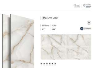 Azulejos de porcelana modernos de alta calidad con acabado brillante, de gran formato (800x1600, 1200x1800, 750x1500 mm) para sala de estar, baño y cocina. - Product Image 5