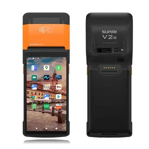 Sunmi V2s安卓11 4g便携式支付GMS NFC收据打印机餐厅移动Pos系统终端sunmi