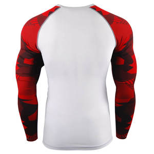 <b>Men</b> Long Sleeve Rash Guard <b>Compression</b> T-<b>Shirt</b> Quick Dry Printed UPF50 Breathable Swimming MMA BJJ Training <b>Shirt</b> - Product Image 2