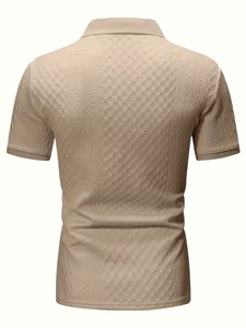 Chemises polo à manches courtes de style professionnel en gros, logo personnalisé, motif uni, polyester, tissu tricoté à séchage rapide, chemise polo de golf - Product Image 2