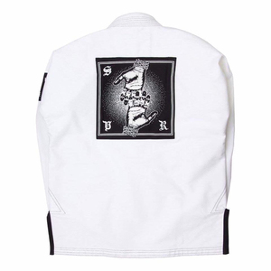 Kimono de Jiu Jitsu Shoyorol Fighter Gi de color blanco con logotipo personalizado de calidad premium, uniforme de Jiu Jitsu brasileño, 100% algodón - Product Image 2