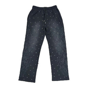 OEM Manufacturer Men <b>Trousers</b> Custom Logo Men Joggers Trending Breathable Men's Casual Streetwear Acid Wash Sweatpants - Product Image 3