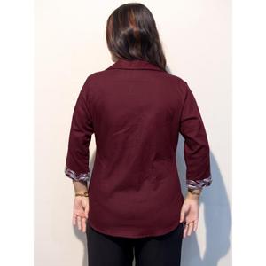 Chemise unie confortable pour femme, coupe moderne, pour tous les jours et les occasions spéciales – Achetez directement auprès du fournisseur - Product Image 3
