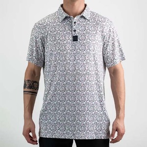 Vêtements de golf en coton grande taille pour hommes, de qualité supérieure, luxe, performance, impression par sublimation intégrale, polos de golf. - Product Image 1