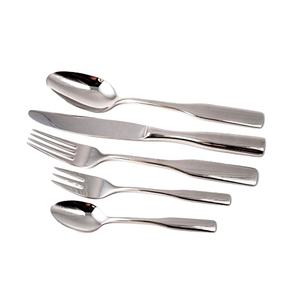 Mango hecho a mano de acero inoxidable, plano, plateado, pulido, estilo occidental y diferentes diseños, cubiertos para el hogar - Product Image 1