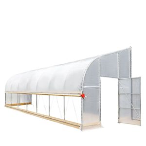 10FT X 30FT Stable Lean <b>Greenhouse</b> for Grow Tent 6.0 0.5FT Sidewall Made 6 Mil Clear EVA <b>Plastic</b> Film Cold Frame Hand Crank Roll - Product Image 2