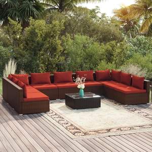 Conjunto de Muebles de Jardín Color Rojo Canela, Modelo D0100HXYS7P - Product Image 1