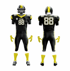 Prix d'usine, ensemble d'uniformes de football américain personnalisés, impression par sublimation personnalisée, personnalisation de la marque, tissu 100% polyester - Product Image 5