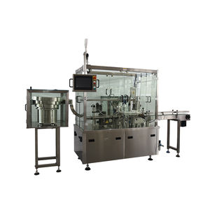 Machine automatique de remplissage, de bouchage et d'étiquetage de gouttes oculaires liquides lubrifiantes en flacons ronds - Product Image 1