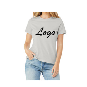 Camisetas de Algodón para Mujer de Primera Calidad, Cuello Redondo, Casuales, Transpirables, Ecológicas, de Secado Rápido, con Logotipo y Diseño Personalizados OEM - Product Image 1