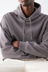 Premium Cotton Polyester Beige Hoodie Custom Logo Embroidery Printing for Winter Season Wholesale Personalization - Product Image 4