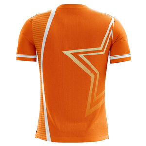 Maillot d'entraînement de football unisexe pour adultes, 100% polyester, 220g, respirant, séchage rapide, col rond, manches courtes, impression par transfert thermique personnalisée - Product Image 2