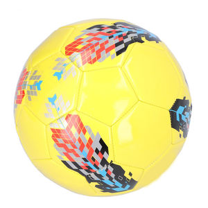 Ballon de football en PU léger et écologique, imprimé multicolore, cousu à la main, logo personnalisé, taille 5, unisexe, adultes, intérieur/extérieur - Product Image 6