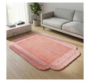 Alfombra de Salón Suave y Antideslizante, Moderna, Decorativa, de Color Rosa, para Dormitorio y Decoración del Hogar, Alfombra Rosa - Product Image 3