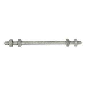 Perno de doble armadura de grado industrial Quan Pham de 3/4 pulg. x 30 pulg. con 4 tuercas, también conocido como perno D A galvanizado, CSA G164-M - Product Image 3