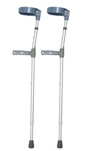 Béquille de coude réglable, légère et durable pour le soutien des fractures, aide à la marche pour les soins de santé, avec fonction de transport amovible et réglable en hauteur - Product Image 3