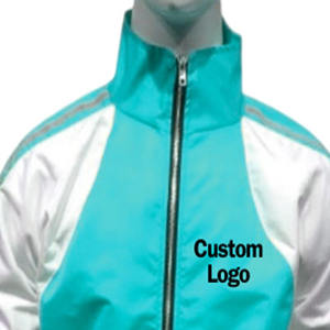 ชุดวอร์มผู้ชายแบบมีซิปเต็มตัว ผ้าโพลีเอสเตอร์ 100% ระบายอากาศได้ดี สำหรับออกกำลังกาย  พร้อมโลโก้แบบกำหนดเองและสีตัดกัน - Product Image 2