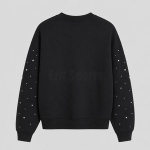 Sudadera de Invierno de Alta Calidad para Hombre, con Pedrería, de Forro Polar, Corte Regular, Manga Larga, Diseño Personalizado - Product Image 2