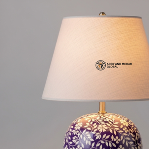 Modern Bone Inlay Table Lantern Aesthetic Floral Inlay <b>Ginger</b> <b>Jar</b> Light High-End Handicraft Decorative Accent Lamp with Custom - Product Image 3