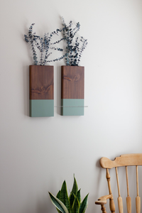 Jarrón de Pared Rectangular de Madera Pulida Hecho a Mano, Duradero, Religioso, para Flores y Decoración Moderna del Hogar - Product Image 5