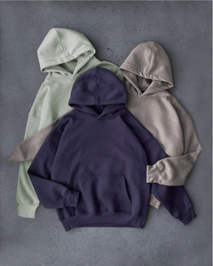 เสื้อสเวตเชิ้ตโอเวอร์ไซส์พิมพ์ลายโลโก้ 3 มิติ แบบนูน ผ้าเฟรนช์เทอร์รี่ ชุดแทรคสูทสำหรับผู้ชาย ผ้าฝ้าย 100% หนานุ่ม พิมพ์ลายหนา - Product Image 4