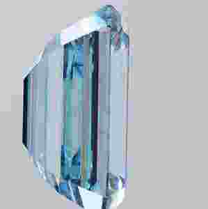 Anillo de Diamante Cultivado en Laboratorio JC Diamond IGI de 2.50 Ct, Corte Esmeralda, Color Azul Intenso, Claridad VS1, Corte Excelente, Lujoso - Product Image 4