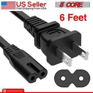สายไฟ AC ยาว 6 ฟุต แบบ 2 ขา หัวปลั๊กแบบ US ตัวผู้-ตัวเมีย สายต่อขยาย 16AWG 125V 13A หุ้มฉนวน PVC - Product Image 2